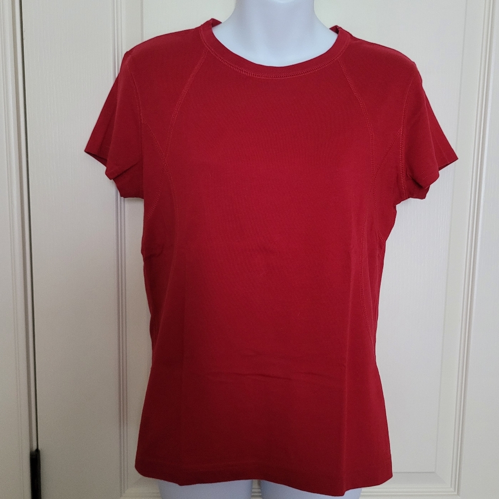 💰 (3 For $15) Tek Gear Red Athletic Top, Sz M, EUC